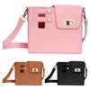 Portable Water Bottle Holder PU Leather Cover Travel Water Bottle Bag Adjustable Shoulder Strap With Phone Pocket