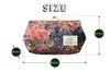 Cyalel Yahata Botanical Flower Purse Large Travel Pouch Cosmetic Pouch Makeup Pouch Adult Cute Stylish Travel Made In Japan Lion Flower Green 6-inch