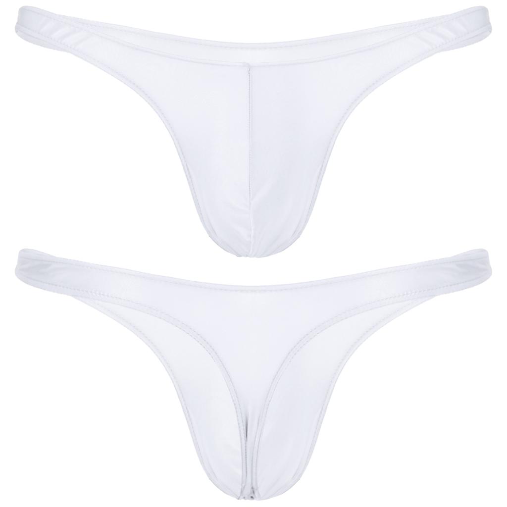 Man Briefs Glossy Underwear Low-waist Panties Sexy Fashion Underpants