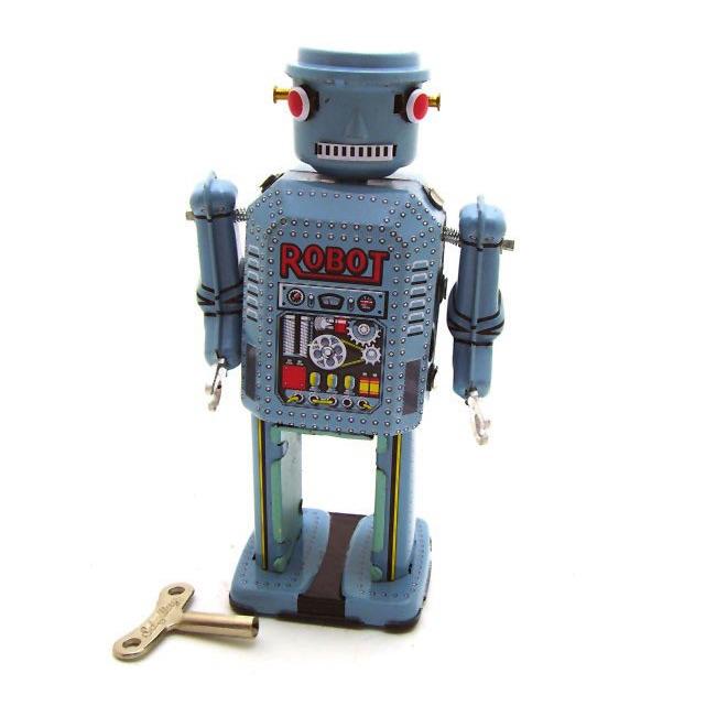 MS416 Big-Eyed Retro Robot Tin Toy - Nostalgic Collection Craft Gift & Creative Home Decor MS416