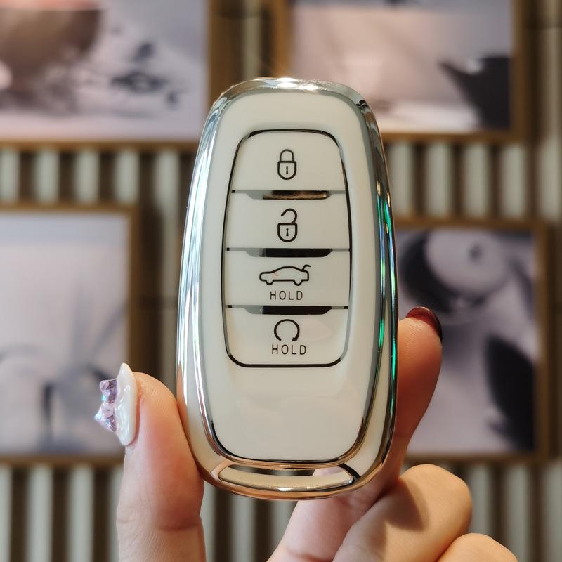 Luxury Hongqi Key Cover for H7, H5, HS5, HS7, H9 - Elegant Key Bag for All Models