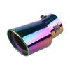 Car Exhaust Tip Stainless Steel Rustproof Universal Exhaust Tail Throat for 5.3cm to 3.8cm Pipe