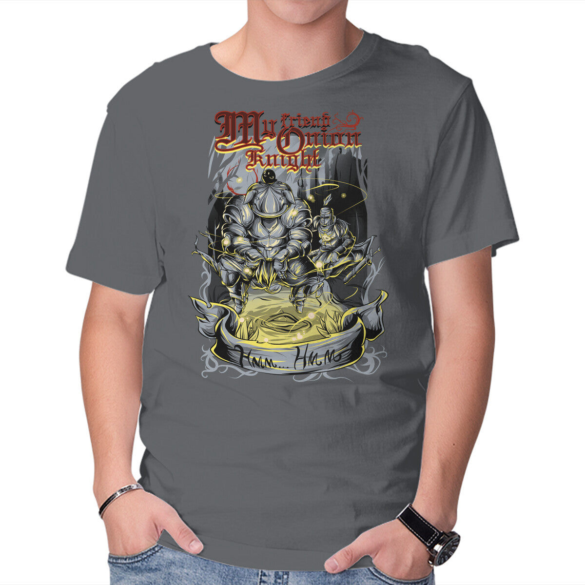 Unisex Crew Neck T-Shirt My Friend Onion Knight Graphic Short Sleeve Casual Tee XXXL
