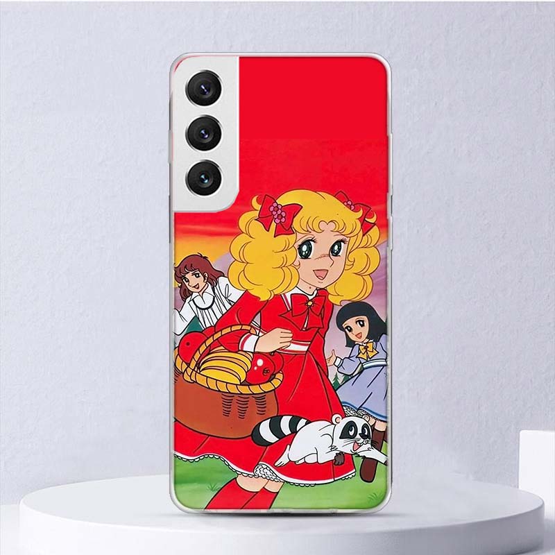 Candy 90s Anime Soft Case For Samsung Galaxy S25 S24 S23 S22 Ultra Phone Cover S20 FE S21 Plus S25 Edge + Funda Coque Galaxy S25