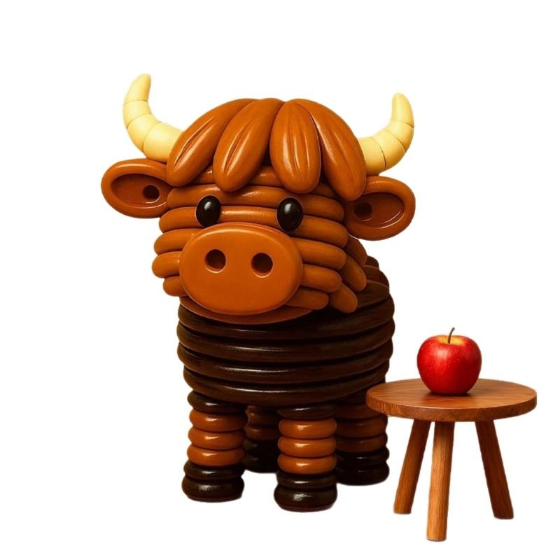 Animal Button Craft Set Complete Supplies for Handmade Ornament Art Project Home Decoration