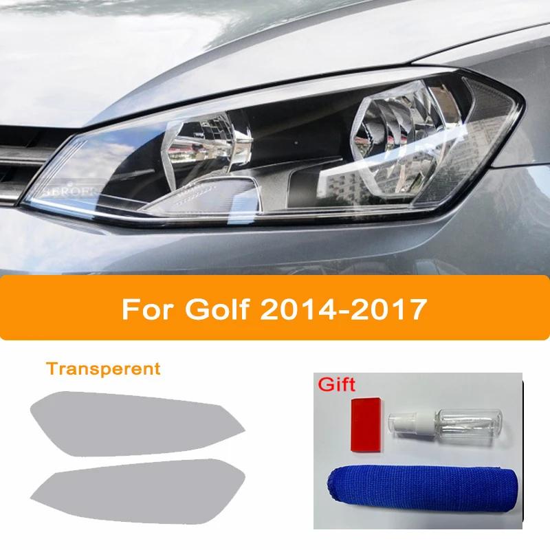 TPU Car Headlights Taillights Black Protective Film Transparent Sticker Refit For Volkswagen VW Golf 7 8 MK7 MK7.5 MK8 2014-