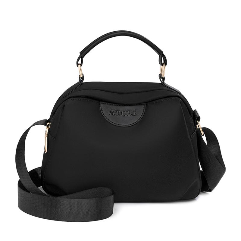 Small Square Bag Nylon Handbag Solid Color Women's Bag Travel Crossbody Shoulder Bag