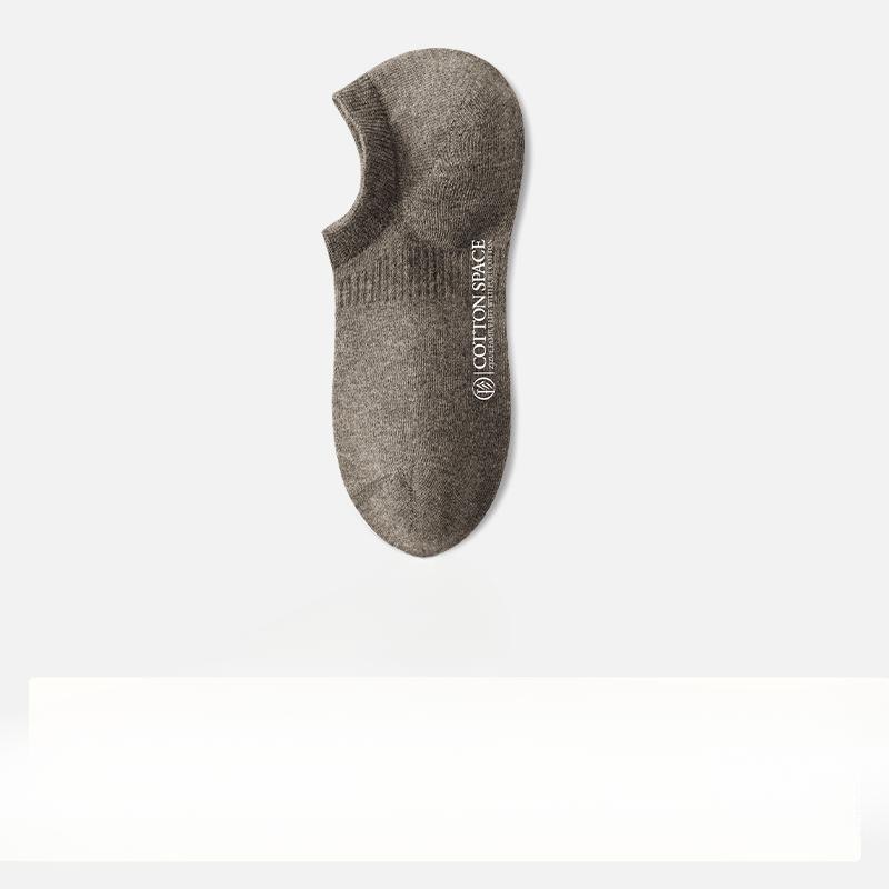 Men's Summer Thin Leisure Pure Cotton Deodorant Sweat Absorption Antibacterial Boat Socks