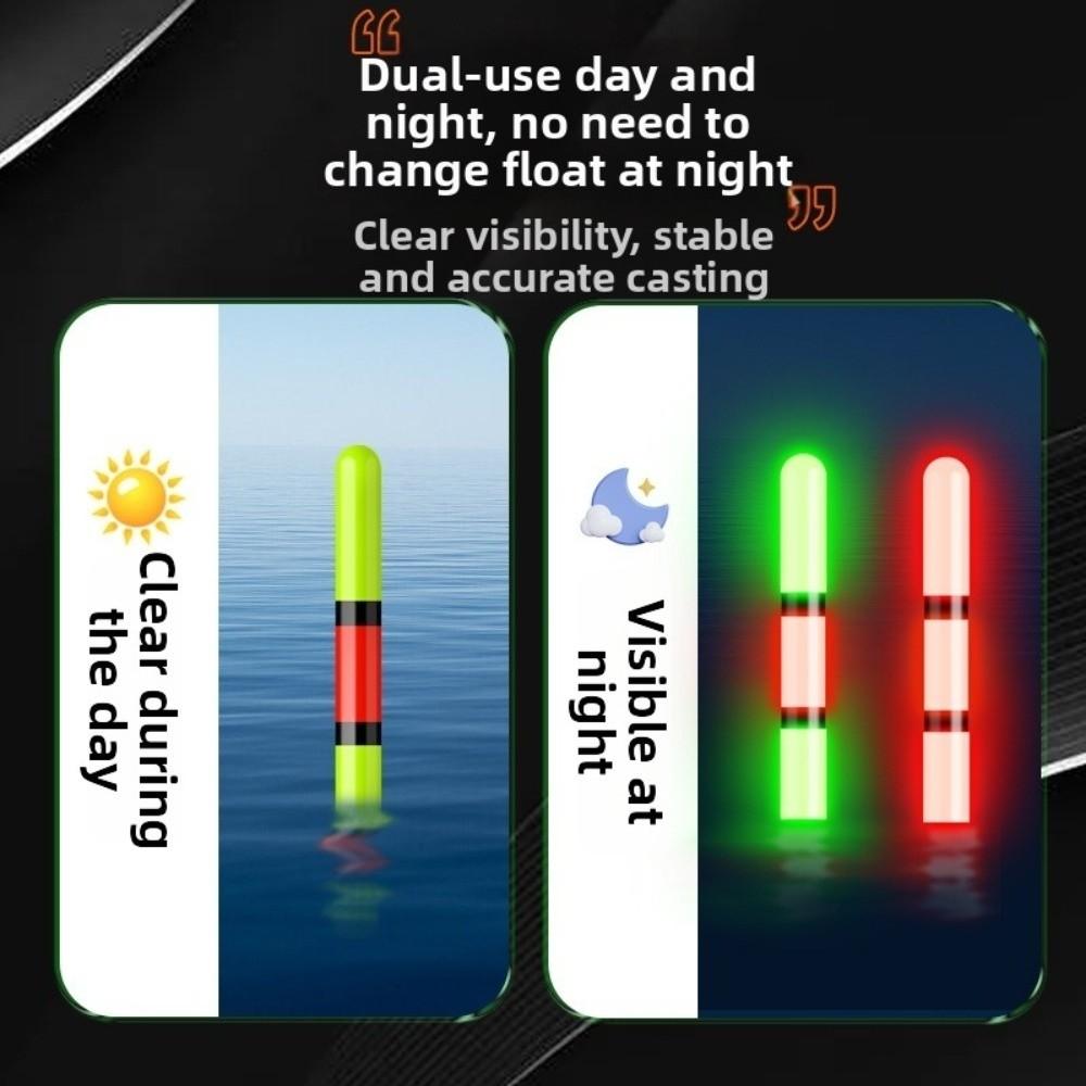 2pcs Gravity-Sensing Electronic Fishing Float LED Light Color-Changing Fishing Float Night Fishing