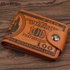 Men's Retro US Dollar Short Large Capacity Magnetic Buckle Wallet