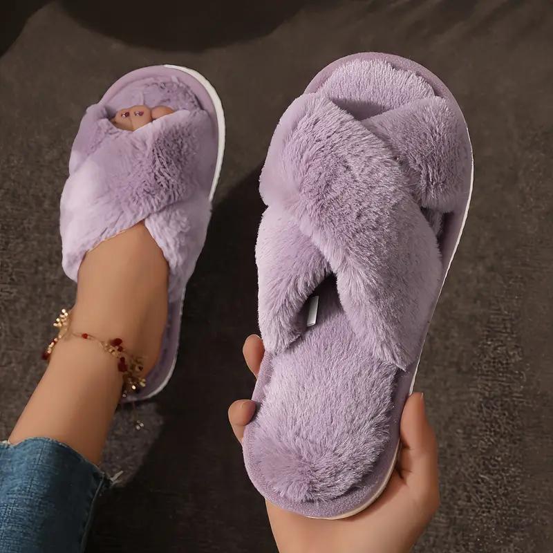 Women's Autumn & Winter Home Interior Slippers - Soft and Comfortable Plush Casual Shoes Comfortable and Breathable Everyday Couple Shoes