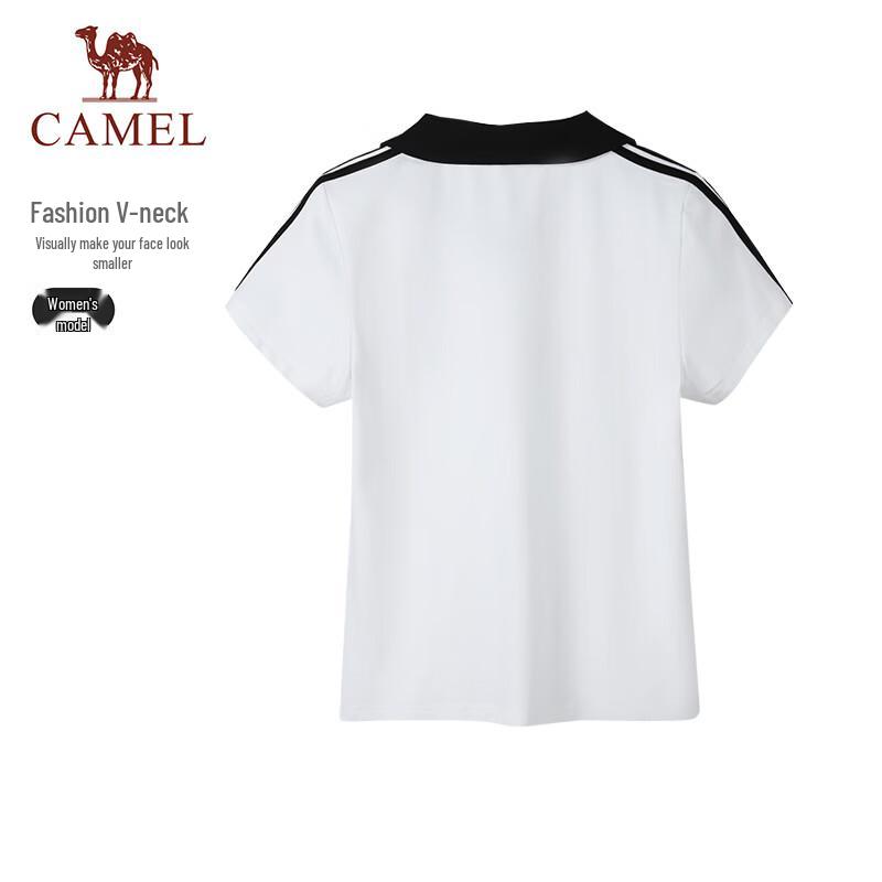 Camel Women's American Retro Ice-Feel Polo T-Shirt