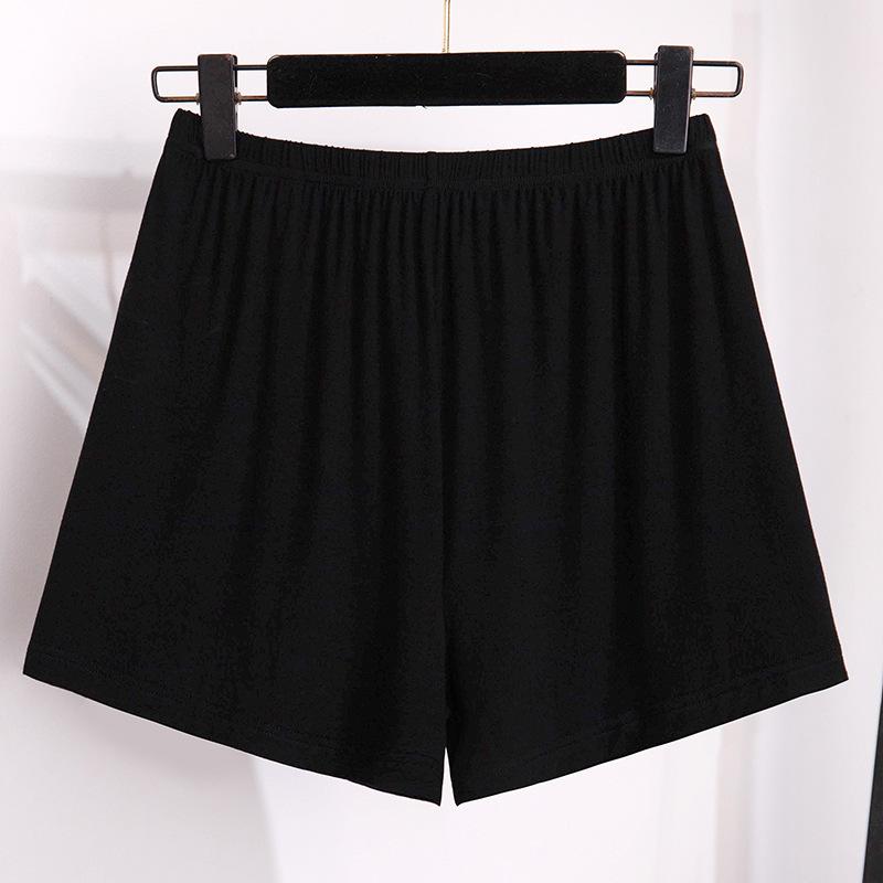 Women's Elastic Waist High Rise Shorts Loose Fit Safety Shorts Plus Size Anti Chafing Under Shorts