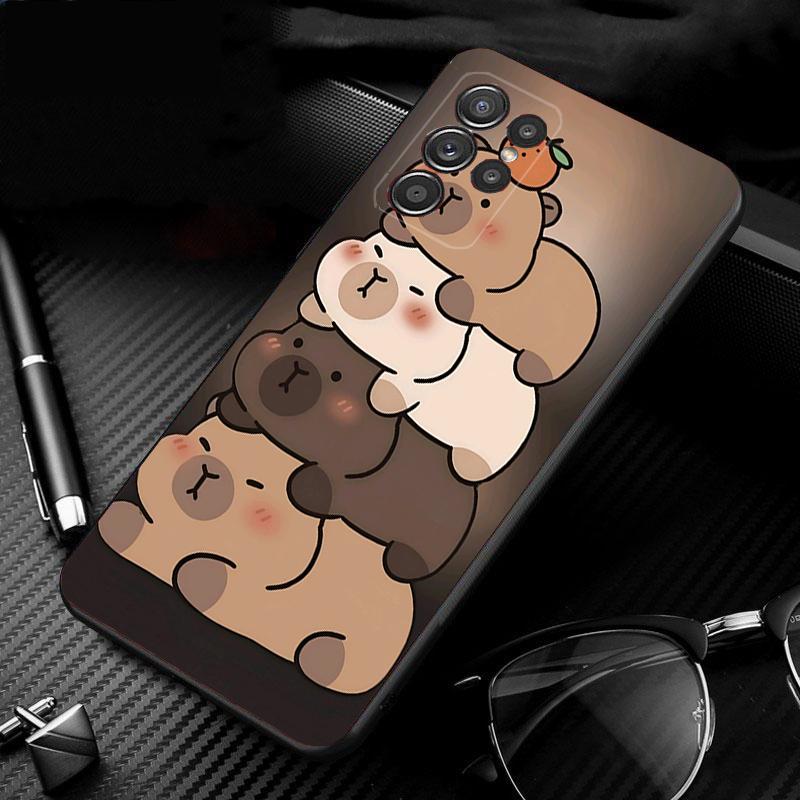 

Cartoon Cute capybara Phone Case For Samsung Galaxy S25 S24 S23 S22 S21 Ultra S24 S23 S22 S21 S25 Plus S24 S25 FE S25