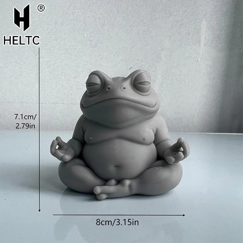 Chubby Meditating Frog Zen Frog Figurines Capybara Statue Spiritual Animal Sculpture Home Office Decor A Perfect Gift