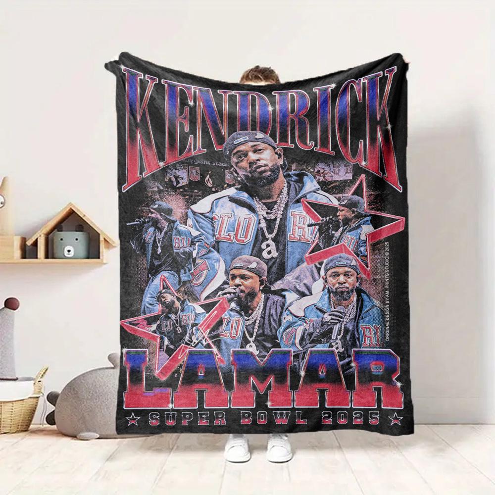 Kendrick Lamar Flannel Blanket Throw Blanket Soft Warm Sofa Bed Camping Car home Decor Unique Christmas Gift C9302881