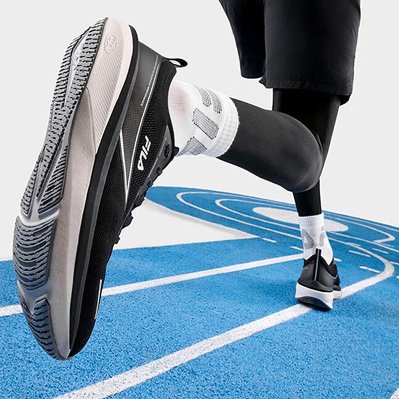 New FILA 3APANTHER Cushioning Lightweight Low-Top Running Shoes Men's Fish Gray A12M331104FBC