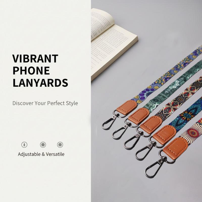 Laccetto per Cellulare Vintage Bohemien con Cinturino Regolabile al Collo Anti-Perdita con Clip Universale per Custodia iPhone