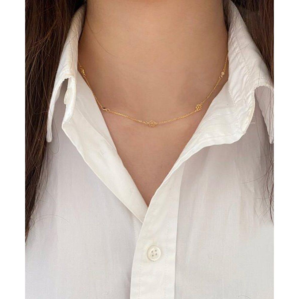 (Silver925) Flower Necklace