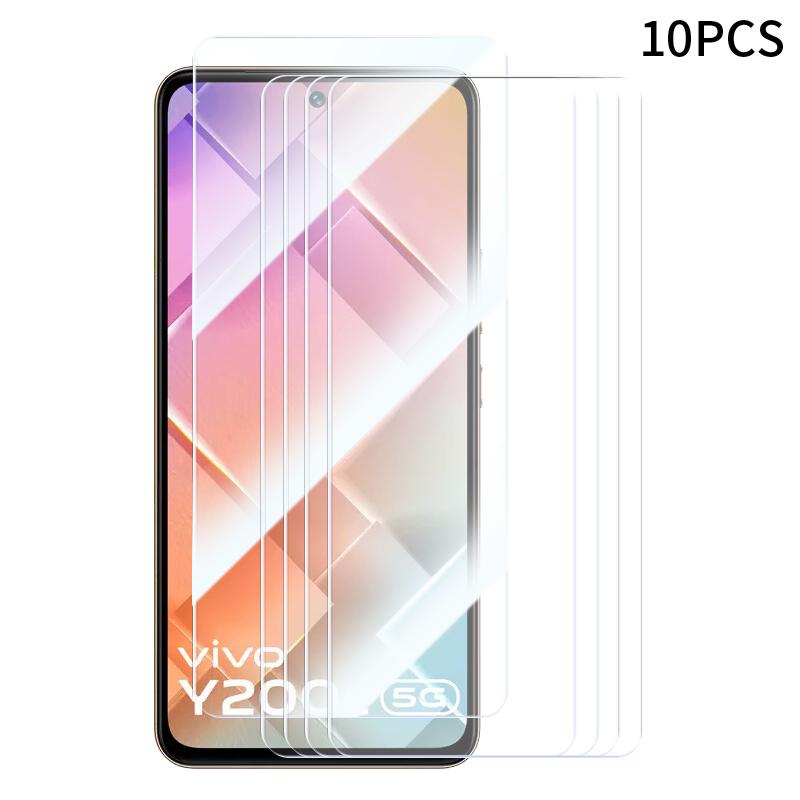 RURIHAI 10Pcs Screen Protector for vivo Y200e 5G 2.5D High Aluminium-silicon Glass Film