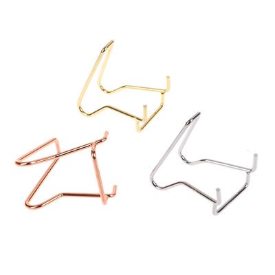 1Pc Metal Arm Display Stand Easel For Gemstone Mineral Home Decor Minerals Fossils Rocks Geode Display Stands Holder