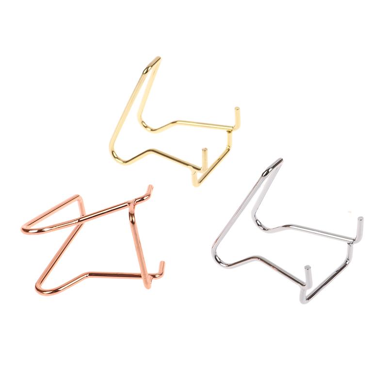 1Pc Metal Arm Display Stand Easel For Gemstone Mineral Home Decor Minerals Fossils Rocks Geode Display Stands Holder