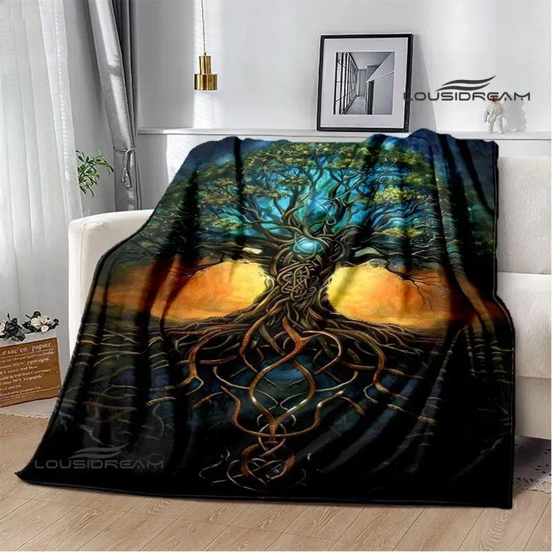 Tree of Life Printed Blanket Flannel Warm Blankets Soft and Comfortable Blanket Bed Linings Cubre Cama Birthday Gift