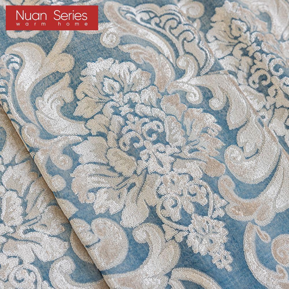 1PC Nuan Series 40-70% Blackout European Style Versatile Luxury Polyester Fiber Jacquard Ring Type Sheer Curtains for Living Room Bedroom Home Decor