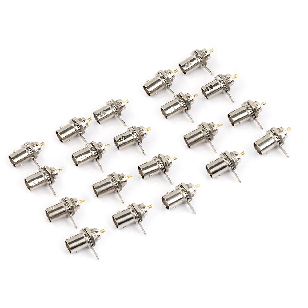 20 PCS BNC Female Connectors Chassis Panel Mount Monitor Accessories