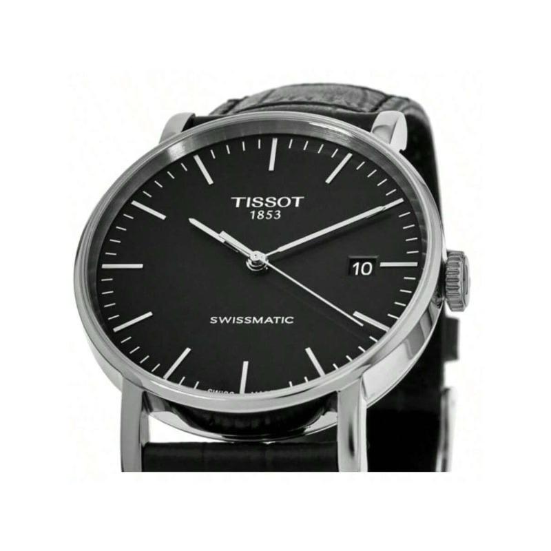 Tissot Charm-Serie Quarzwerk Drei-Zeiger-Uhr mit Datumsanzeige, minimalistische Herrenuhr, Swiss Made, 40mm T109.407.16.051.00