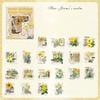 20pcs Kawaii Stationery Stickers First Encounter with Flower Language Diary Decorative Stickers Scrapbooking Craft Stickers