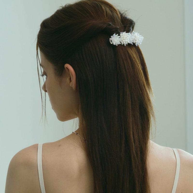 TORTOISE Ducale Beads Long Hair Pin