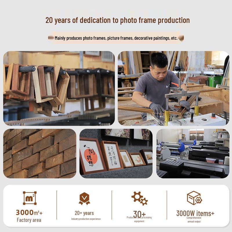 Custom Mortise and Tenon Photo Frame – Solid Black Walnut & Red Beech Wood, 67810/12 Inch, DIY Wood Frame