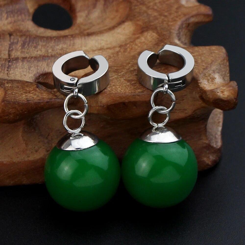 1Pair Anime Dragon Ball Z Orecchini Takerlama Super Vegetto Potara Contorno Nero Son Goku Zamasu Ornamento per le Donne Degli Uomini Dei Gioielli