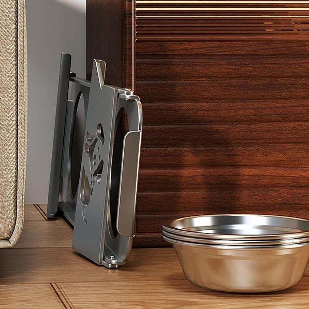 Dog Bowl Foldable Raised Pet Feeder Non-slip Anti-flip Dog Double Bowl Removable Water Food Bowl Elevated Cat Bowl Pet Supplies
