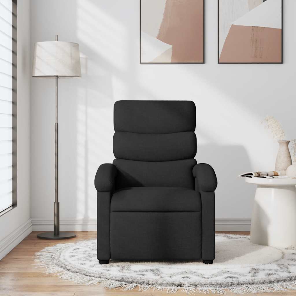 Relax Chair Black Fabric