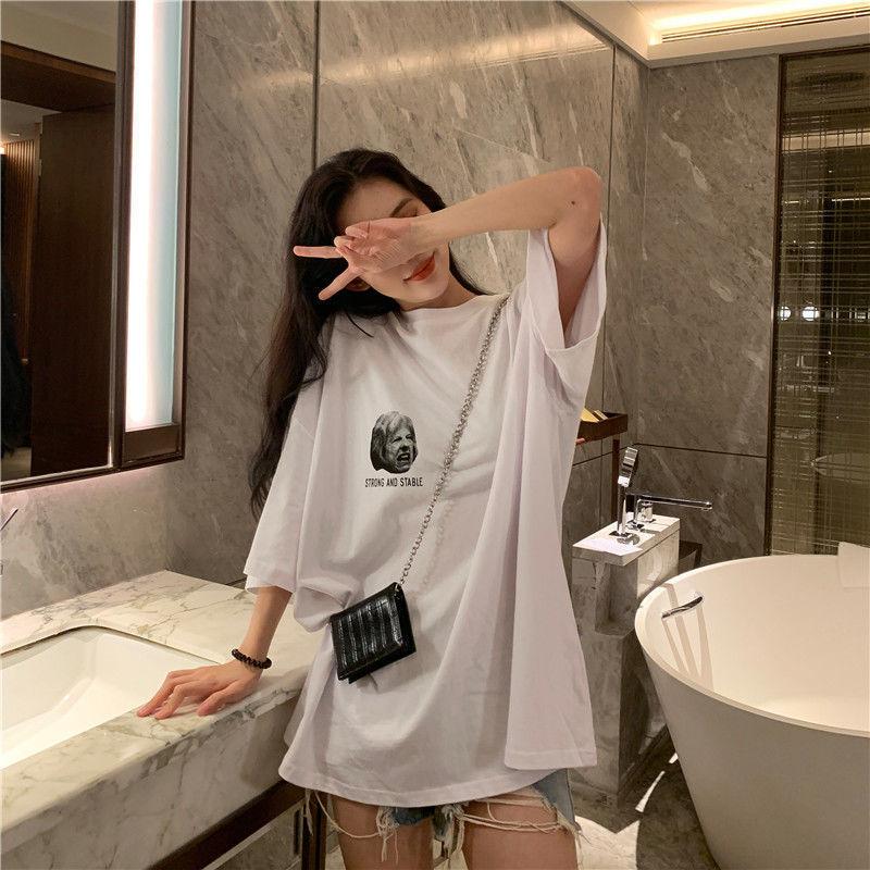 Plus Size Ladies O-neck Tops Casual Pullovers Oversized Summer Short Sleeve Women's Clothing Loose Solid Color T-Shirts