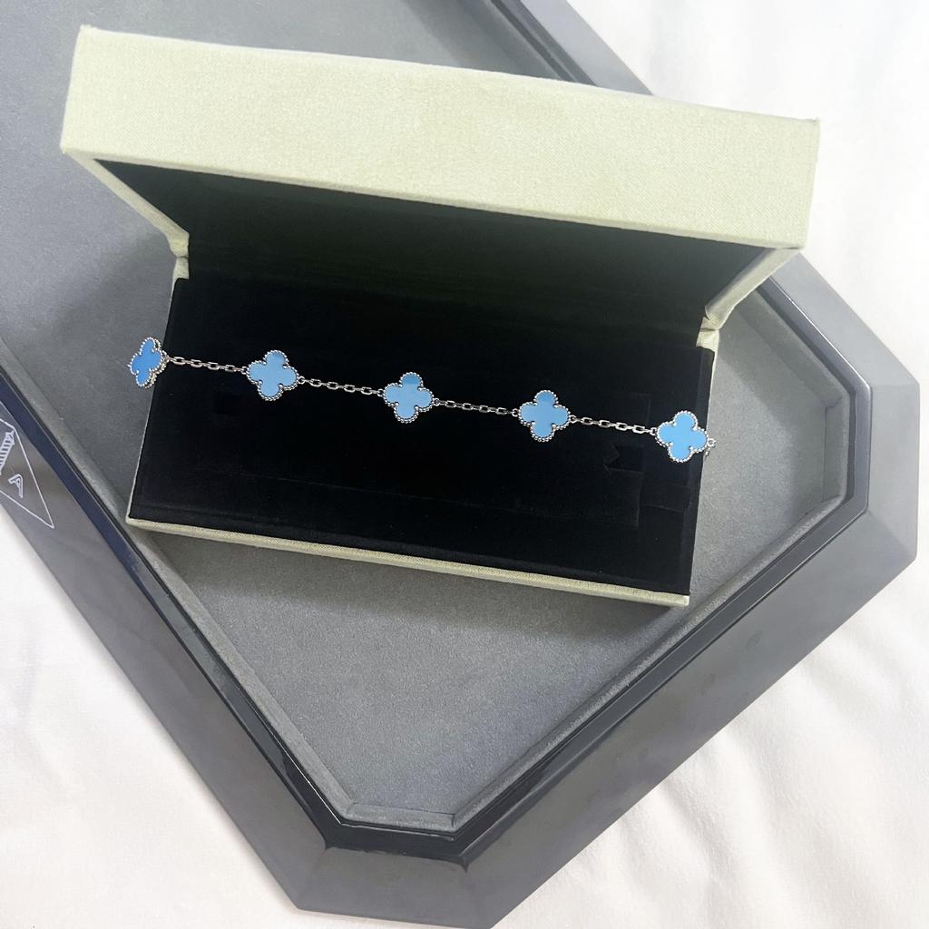 Bracelet Trèfle à Quatre Feuilles Version Haute Bracelet Cinq Fleurs Féminin Haut de Gamme Nouveau Bracelet