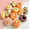 24PCS Simulation Alkali Water Bread Push Pin Cute Plastic Felt Board Push Pin Cartoon Soft Wood Board Push Pin Felt Board