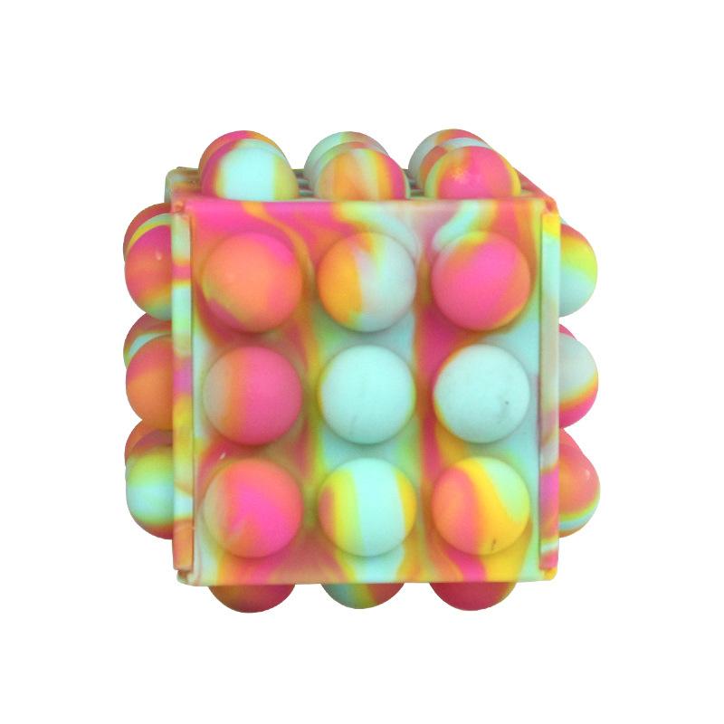 New silicone finger stress relief squeeze ball, pop fidget bubble ball pop it toy