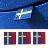 Auto 3D Schweden Flagge Dekoration Emblem Aufkleber Auto Innenraum Spalt Tür Kofferraum Frontgrill Abzeichen Aufkleber für XC40 XC60 XC90 S60 S90 V40 V90