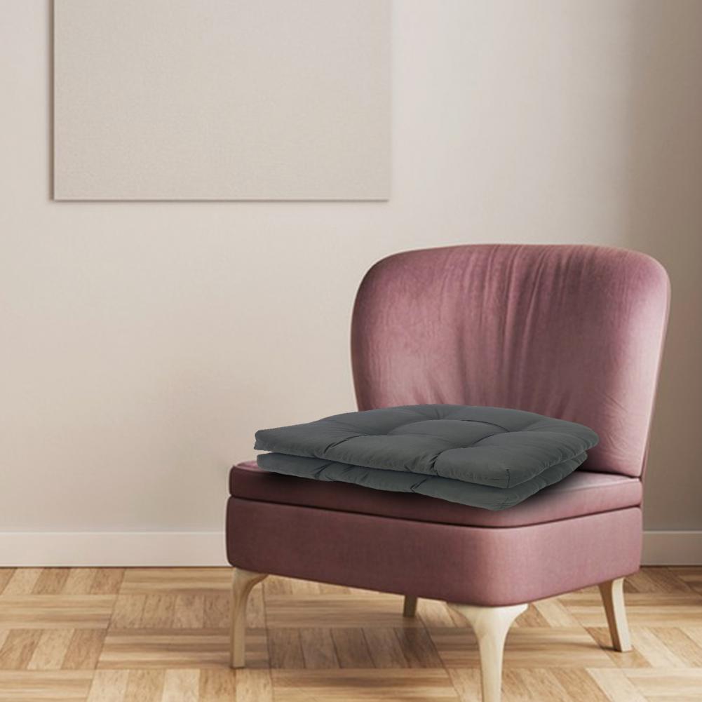 2 Pcs 45cm Chair Cushions Waterproof U-Shaped Overstuffed Seat Cushions Cotton Filling Patio Pillow For Outdoor Rattan Chair