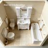 1Pcs Doll Home Bathroom Furniture Decor Toy 1/12 Dollhouse Miniature Bathroom Handwashing Platform Model Diy Accessories