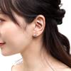 Shinjuku Gin no Kura Hundeknochen Silberohrringe (2-teiliges Set) - Tier-Ohrstecker für Damen, Stecker, Tier-Design, Hundeleckerlis