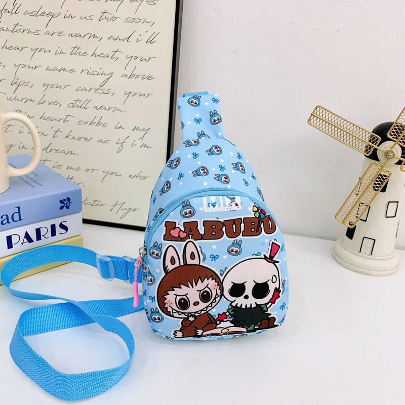 Cartoon Cute Labubu Children'S Bag Chest Bag Trend  Waist Bag Coin Purse Storage Pouch Shoulder Crossbody Bags Kids Gifts