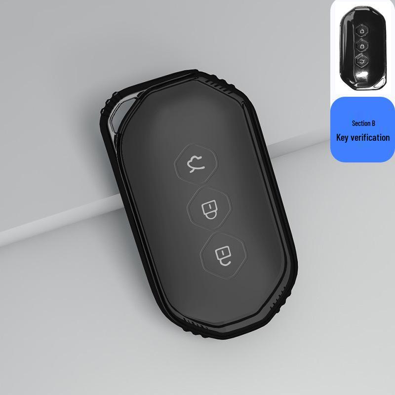 Transparent Full Wrap Key Case for Wuling Hongguang MiniEV/S3/New Hongguang Plus Journey