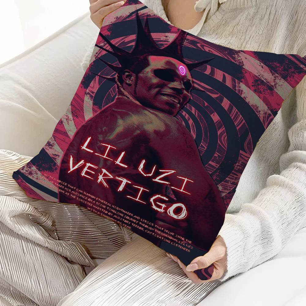 Lil Uzi Vert Singer Pillow Gift Home Office Decoration Bedroom Sofa Car Cushion Cover Case 45X45