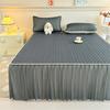 Bonenjoy Cooling Bed Skirt Summer Bed Cover Skin-friendly Bedspread Queen Size Mattress Protector Falda De Cama (No Pillowcase)