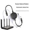 1 Stück WiFi Reset Router Zeitgesteuertes Neustartmodul Zeitgesteuerte Automatische Stromabschaltung Reset Neustart Steuerleitung 5V-15V Router Neustarter