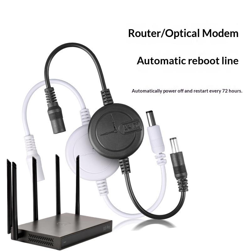 1 Stück WiFi Reset Router Zeitgesteuertes Neustartmodul Zeitgesteuerte Automatische Stromabschaltung Reset Neustart Steuerleitung 5V-15V Router Neustarter